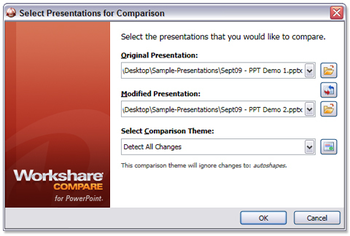 Workshare Compare for PowerPoint screenshot