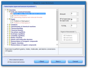 Worksheet Generator for Chemistry screenshot 5