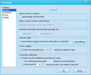 WorkSnaps screenshot