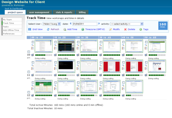WorkSnaps screenshot 2