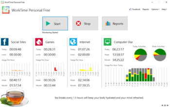WorkTime Personal Free screenshot