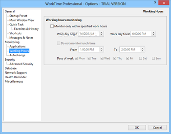 WorkTime Professional screenshot 11