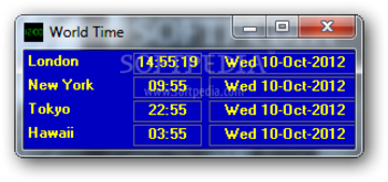 World Clock screenshot