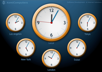 World Clock ScreenSaver screenshot