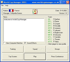 World Cup Manager 2002 screenshot 2