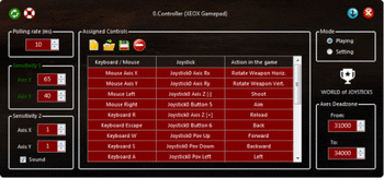 World of Joysticks Emulator Extreme Edition screenshot
