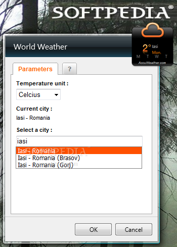 World Weather Gadget screenshot 2