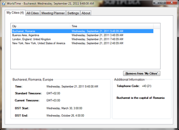 WorldTime screenshot