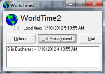 WorldTime screenshot