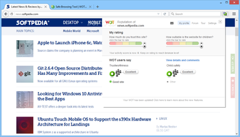 WOT for Firefox screenshot