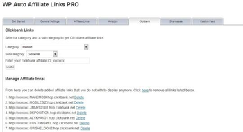 Wp Auto Affiliate Links Basic screenshot