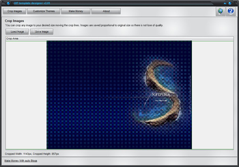 WP template designer screenshot