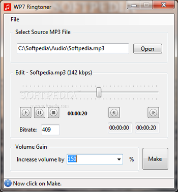 WP7 Ringtoner screenshot