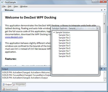 WPF Docking  screenshot