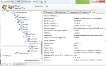 WPF Inspector screenshot 4