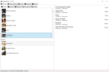 WpfMpdClient screenshot