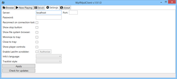 WpfMpdClient screenshot 6