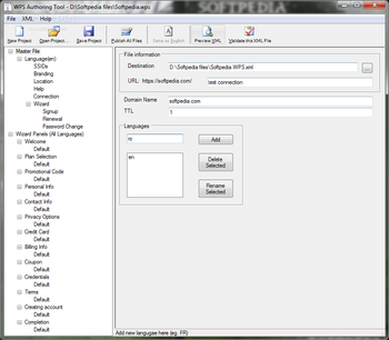 WPS Authoring Tool screenshot