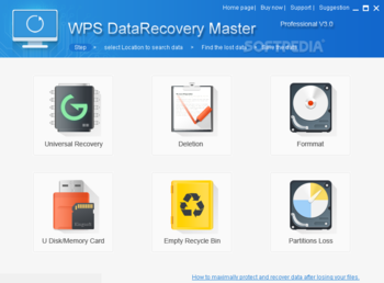 WPS Data Recovery Master screenshot