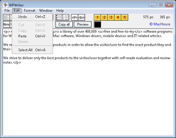 WPWriter screenshot 2