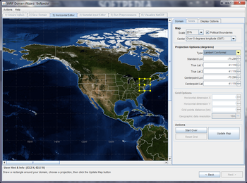 WRF Domain Wizard screenshot
