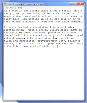 Write Onward screenshot 2