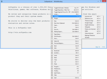 WriteMonkey screenshot