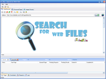Wsa - Search For Web Files screenshot