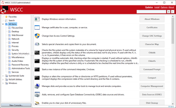 WSCC - Windows System Control Center screenshot