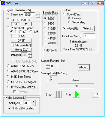 WSCGen screenshot