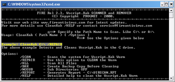 Wscript.Kak Scanner and Remover screenshot