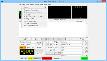 WSJT screenshot 3