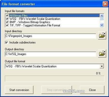 WSQ image library (for fingerprints) screenshot 2
