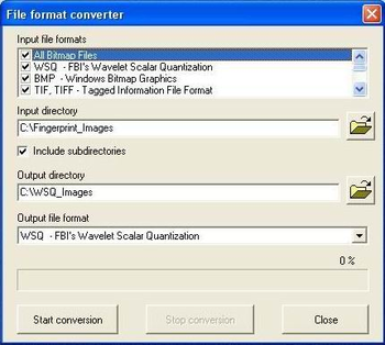 WSQ image library (for fingerprints) screenshot 3