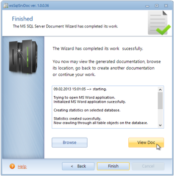 wsSqlSrvDoc screenshot 3