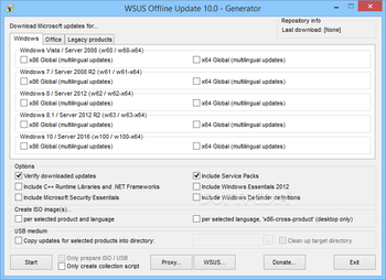 WSUS Offline Update screenshot