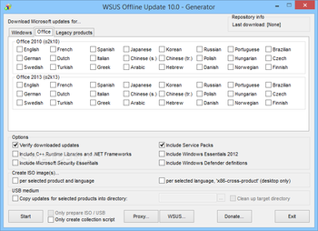 WSUS Offline Update screenshot 2