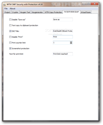 WTM SWF Security with Copy Protection screenshot 6