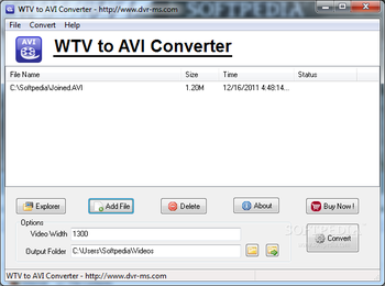 WTV to AVI Converter screenshot