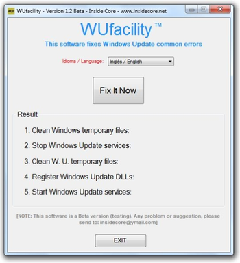 WUfacility screenshot