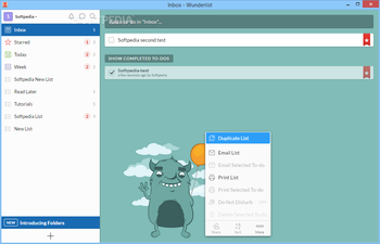 Wunderlist screenshot