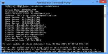 Wwhois screenshot