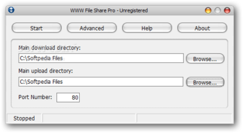 WWW File Share Pro screenshot