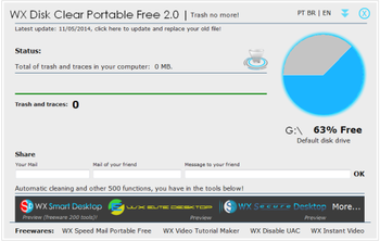 WX Disk Clear Portable screenshot