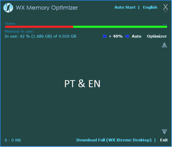 WX Memory Optimizer screenshot