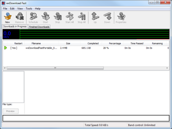 wxDownload Fast Portable screenshot