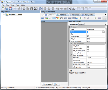 wxFormBuilder screenshot