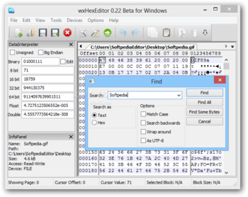 wxHexEditor screenshot 2