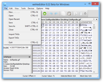 wxHexEditor screenshot 3