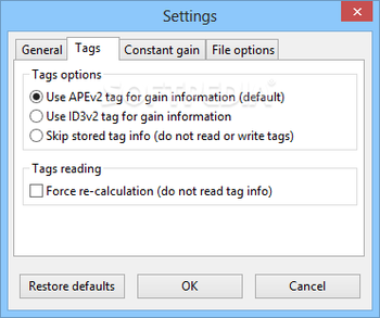 wxMP3gain screenshot 4